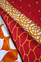 decor fabric by color orange