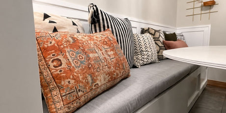 Custom Sunbrella Cushions Ground Boho-Inspired Kitchen Nook