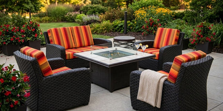 Abundance of Sunbrella Cushions Add Color and Comfort to Luxury Apartment Outdoor Space