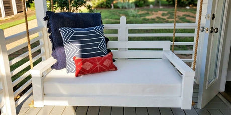 Enjoy the Outdoors With This Bright White Sunbrella Daybed Cushion