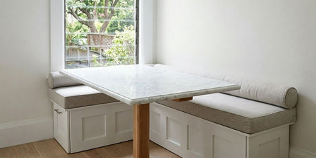 Sunbrella Cushions and Bolsters Add Comfort and Texture to Dining Nook