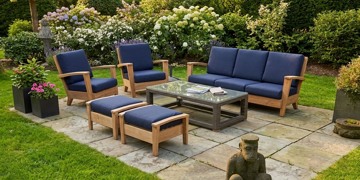 New Sunbrella Waterproof RAIN Cushions Make Big Impact on Patio