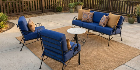 Perfectly Tailored Sunbrella Patio Cushions Complete Bistro Set