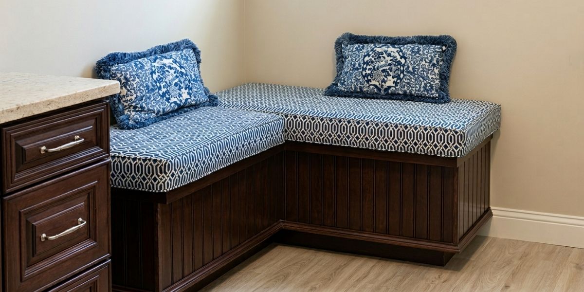 Beautiful Duralee Window Seat Cushions Steal the Show in Master Retreat