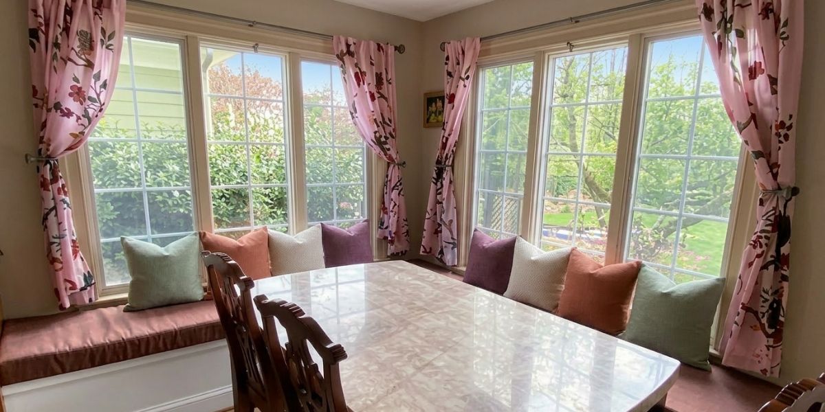 Dinner With a View and Sunbrella Window Seat Cushions - Patio Lane