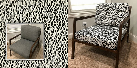 Nate Berkus Fabric Transform Chair from Dull to Contemporary