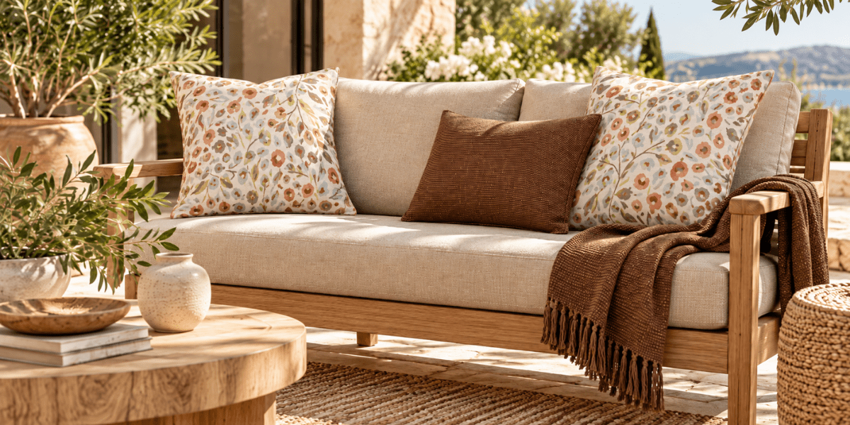 New Sunbrella Fabrics for Custom Cushions for a Coordinated Space - Patio Lane