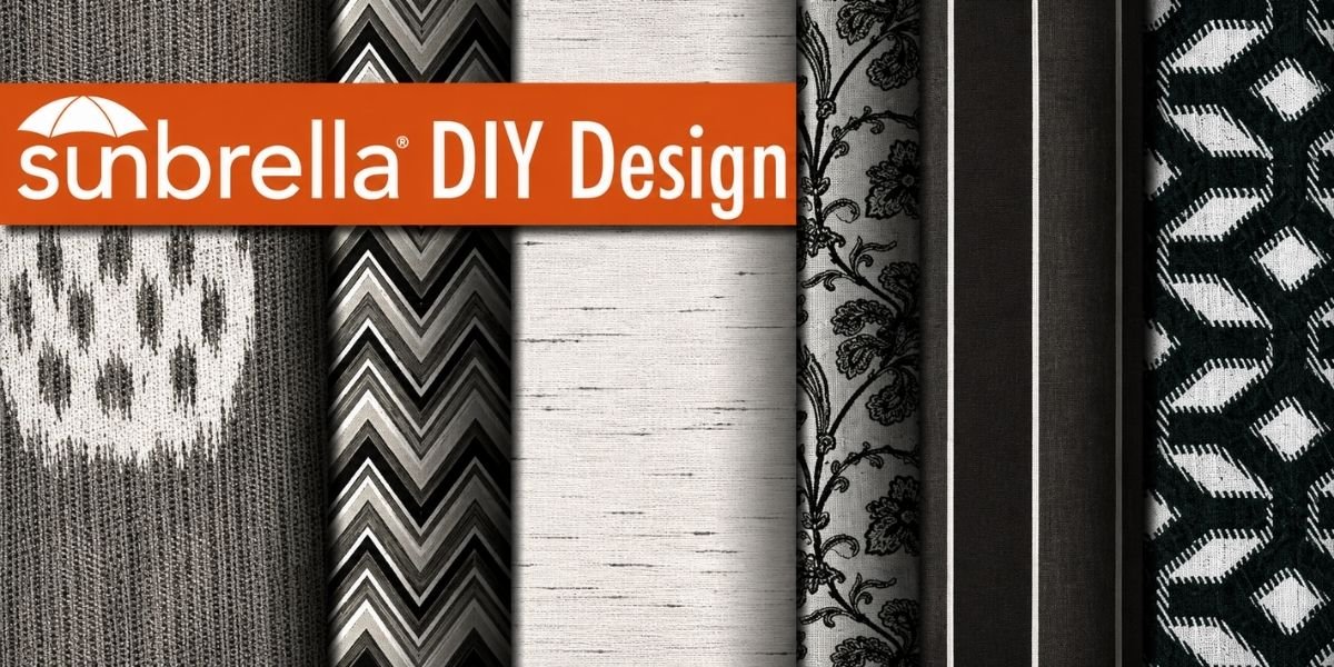 Sunbrella Fabric DIY Design – Black and White