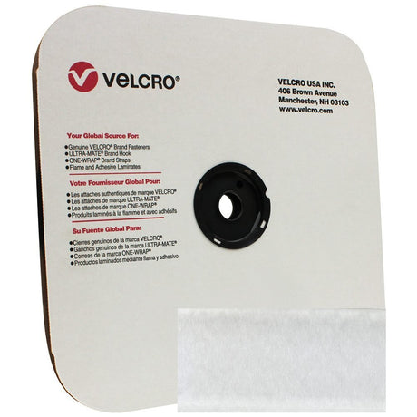 1.5 inch (38mm) Velcro Loop - White