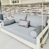 Twin Size Porch Swing Bed Cushion Cover Bundle - 75 x 39
