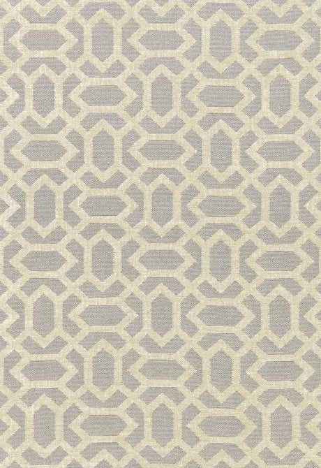 Schumacher San Remo Fret Dove Grey 66060 Cote D'Azur Collection Upholstery Fabric