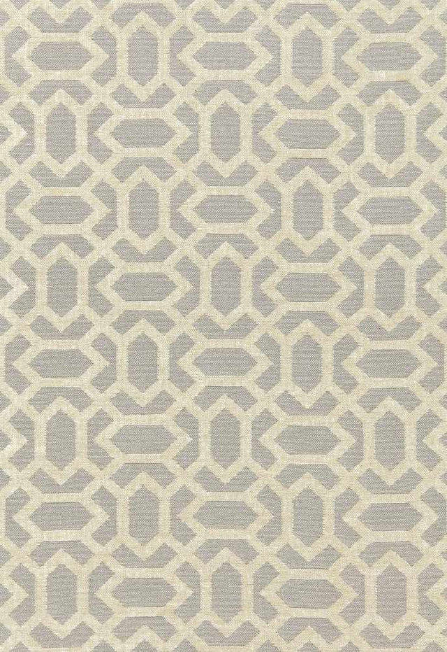 Schumacher San Remo Fret Dove Grey 66060 Cote D'Azur Collection Upholstery Fabric