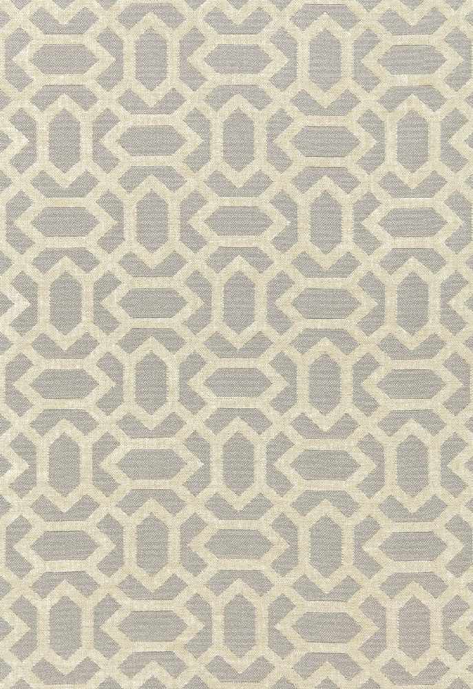 Schumacher San Remo Fret Dove Grey 66060 Cote D'Azur Collection Upholstery Fabric
