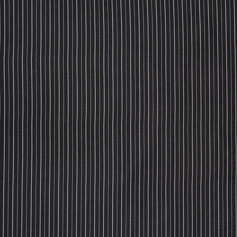Schumacher Ostia Stripe Black and White 70891 Riviera Collection Upholstery Fabric