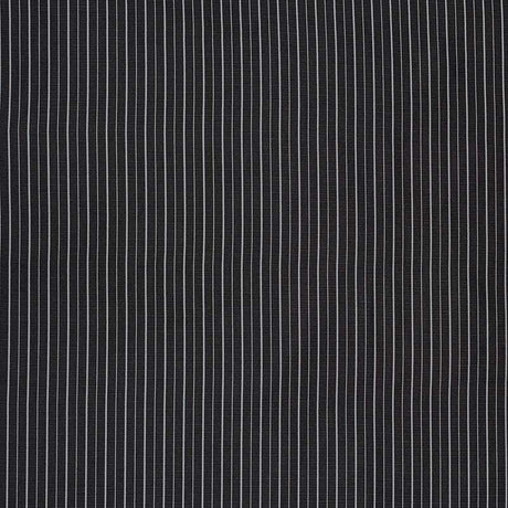 Schumacher Ostia Stripe Black and White 70891 Riviera Collection Upholstery Fabric