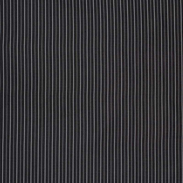 Schumacher Ostia Stripe Black and White 70891 Riviera Collection Upholstery Fabric
