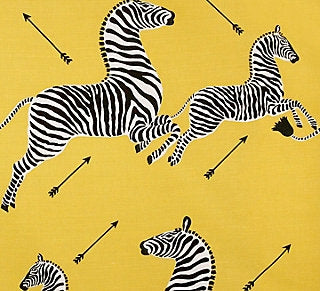 Scalamandre Zebras Yellow SC 000236378 Zebras Collection Upholstery Fabric