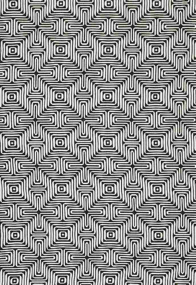 Schumacher Amazing Maze Kohl 65322 by Trina Turk Upholstery Fabric