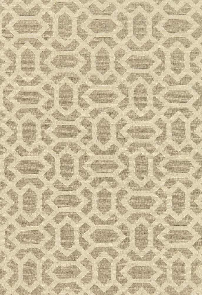 Schumacher San Remo Fret Sahara 66061 Cote D'Azur Collection Upholstery Fabric