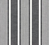 Scalamandre Wellfleet Stripe Carbon SC 000527111 Chatham Stripes and Plaids Collection Upholstery Fabric