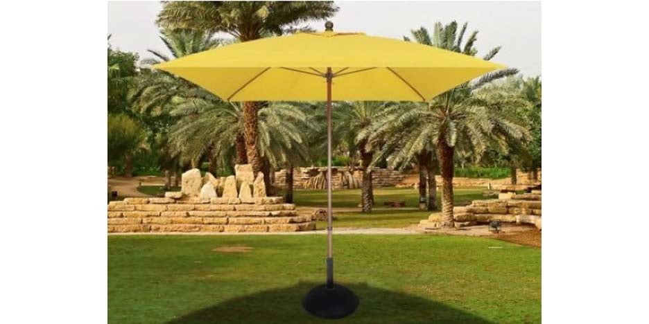 Fiberbuilt 6ft Square Riva Umbrella With Sunbrella Fabric