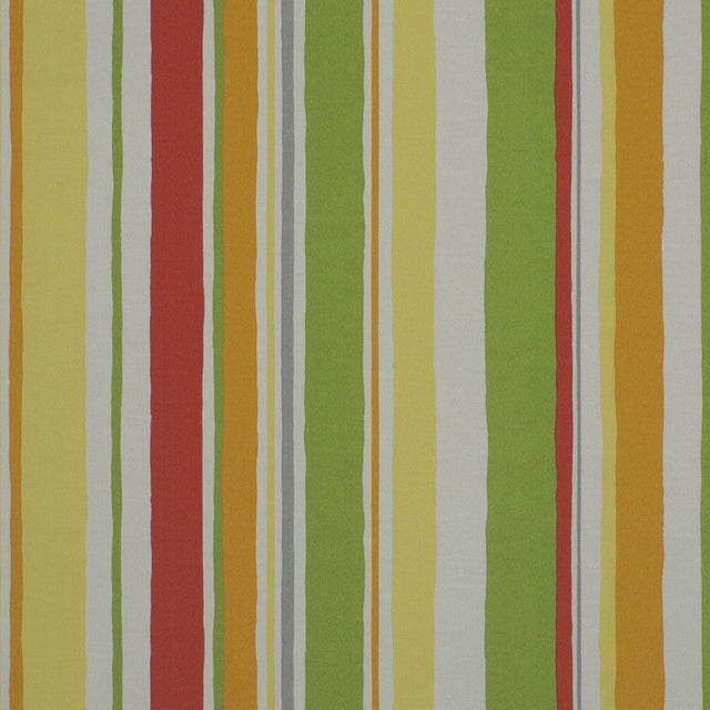 Robert Allen Baja Stripe Poppy 207628 Indoor/Outdoor Drapery Fabric