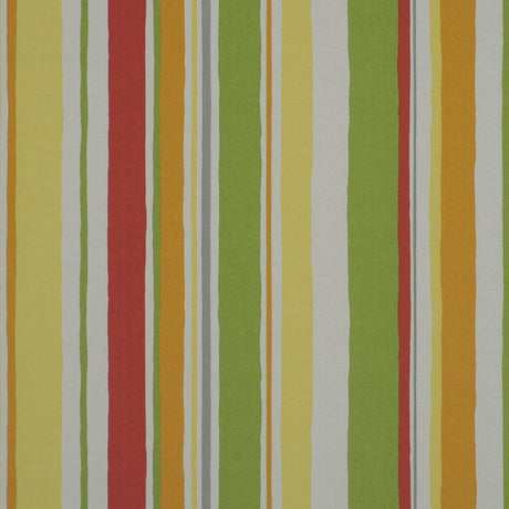Robert Allen Baja Stripe Poppy 207628 Indoor/Outdoor Drapery Fabric