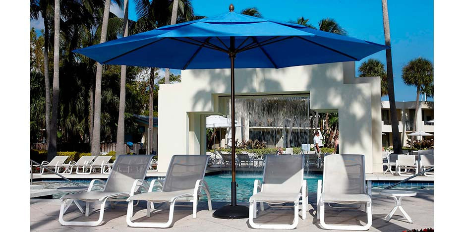 Fiberbuilt 13ft Octagon Oceana Umbrella With Sunbrella Fabric