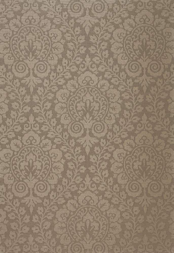 Schumacher Amalfi Damask Smoke 64692 Cote D-Azur Collection Upholstery Fabric