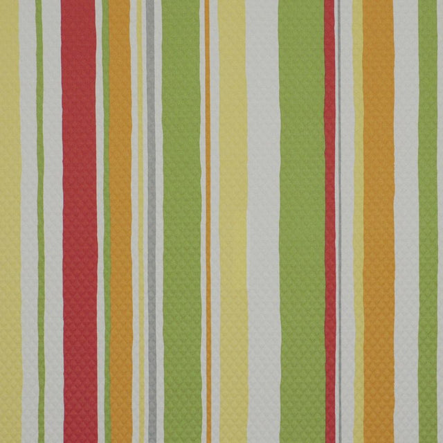 Robert Allen Baja Stripe Em Poppy 210235 Indoor/Outdoor Drapery Fabric