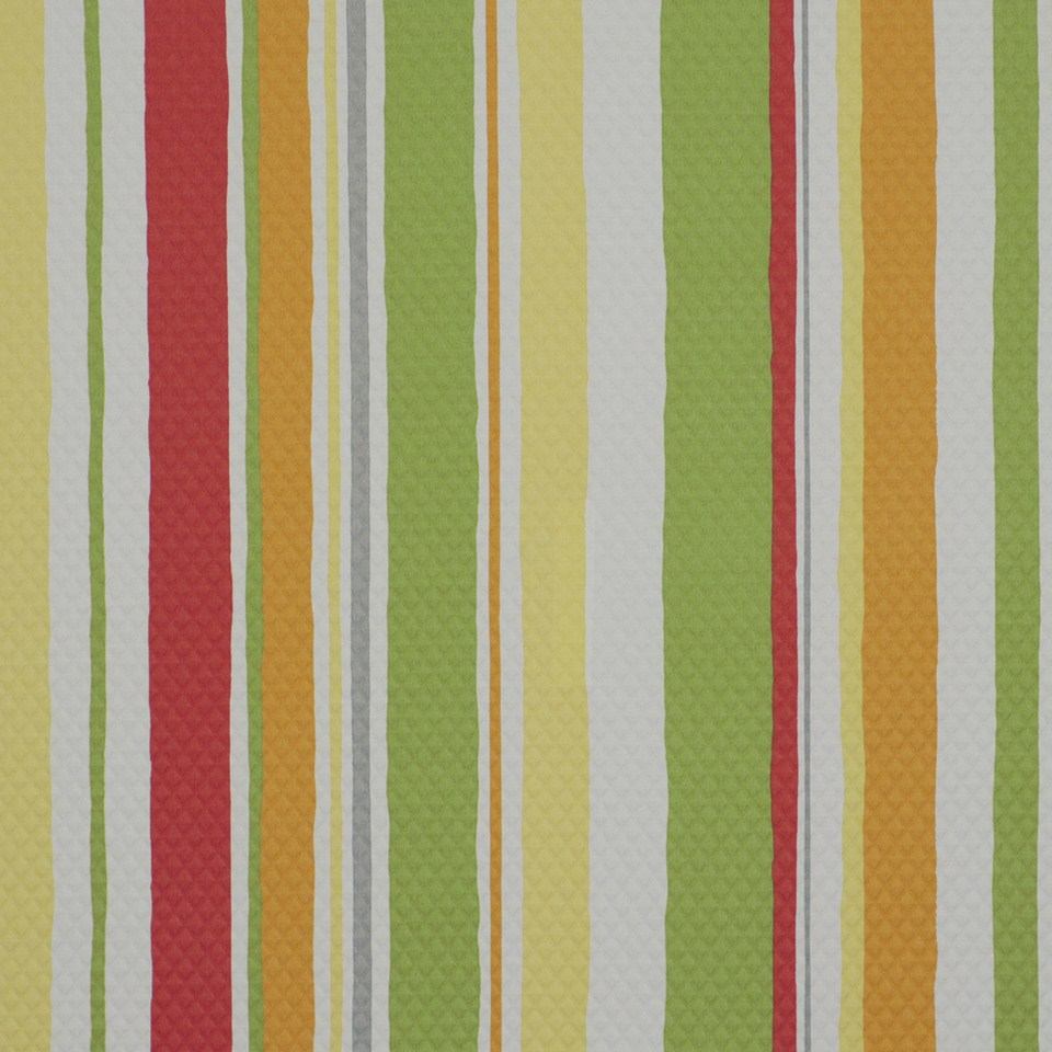 Robert Allen Baja Stripe Em Poppy 210235 Indoor/Outdoor Drapery Fabric