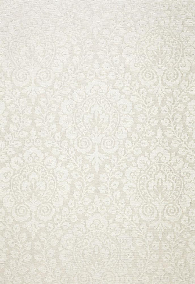 Schumacher Amalfi Damask Natural 64690 Cote D-Azur Collection Upholstery Fabric