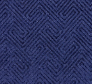 Scalamandre Meander Velvet Navy SC 000427060 Endless Summer Collection Upholstery Fabric