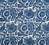 Scalamandre Spoleto Light and Dark Blue On White SC 000136389 Upholstery Fabric