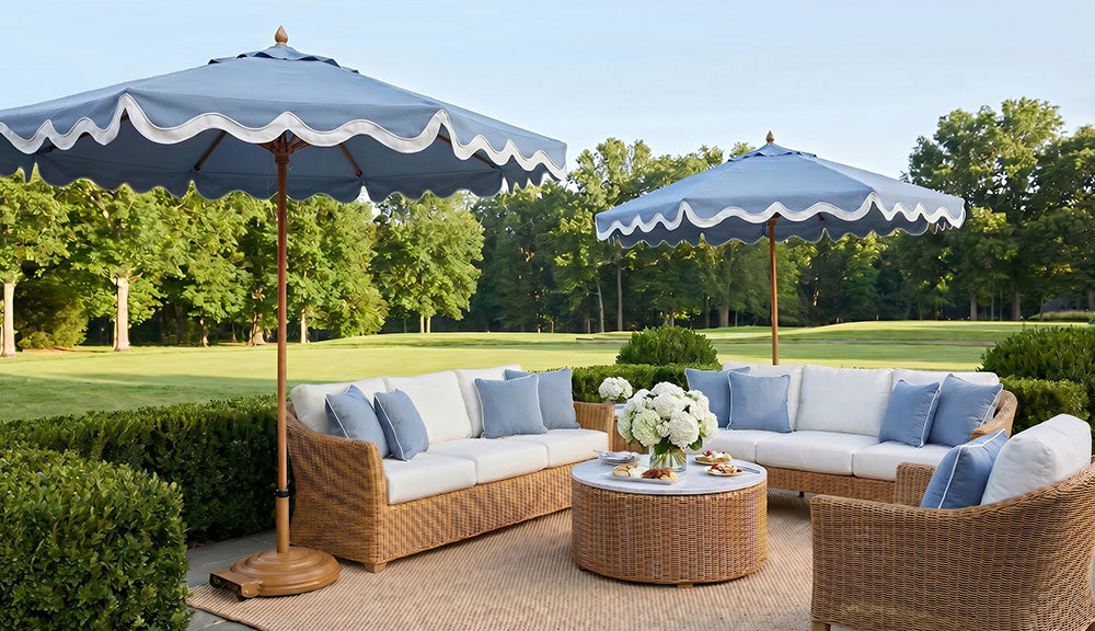 Fiberbuilt 11ft Octagon Augusta Umbrella With Sunbrella Fabric