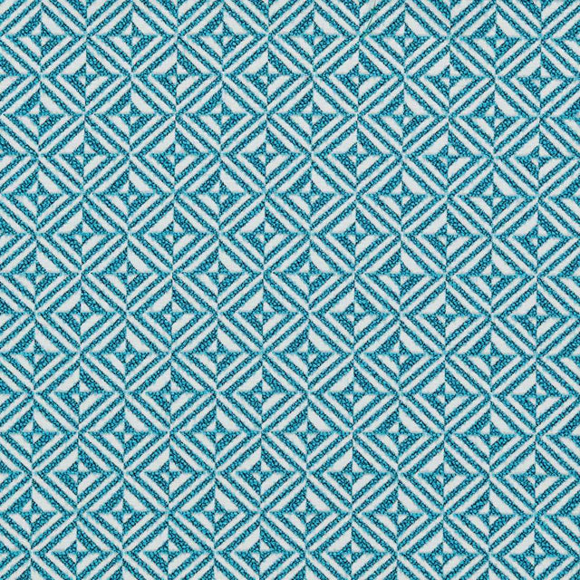 Sample of Clarke and Clarke Coronado Aquamarine F1795-01 Alfresco Indoor Outdoor Weaves Collection Upholstery Fabric