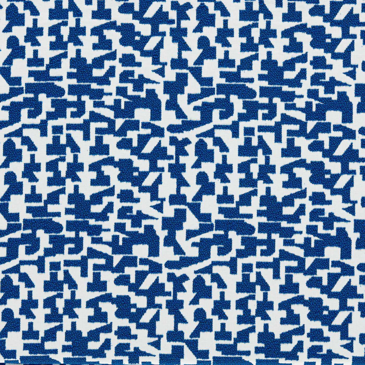 Clarke and Clarke Kaleia Cobalt F1796-01 Alfresco Indoor Outdoor Weaves Collection Upholstery Fabric