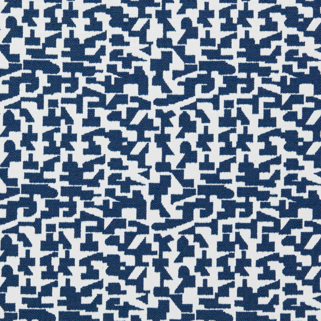Sample of Clarke and Clarke Kaleia Midnight F1796-05 Alfresco Indoor Outdoor Weaves Collection Upholstery Fabric