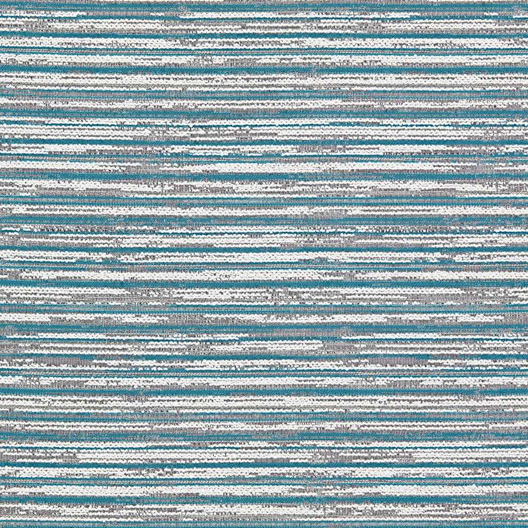 Sample of Clarke and Clarke Waikiki Aquamarine F1798-01 Alfresco Indoor Outdoor Weaves Collection Upholstery Fabric