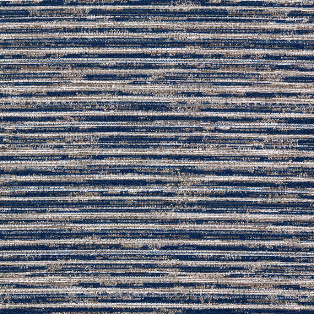 Sample of Clarke and Clarke Waikiki Midnight F1798-07 Alfresco Indoor Outdoor Weaves Collection Upholstery Fabric