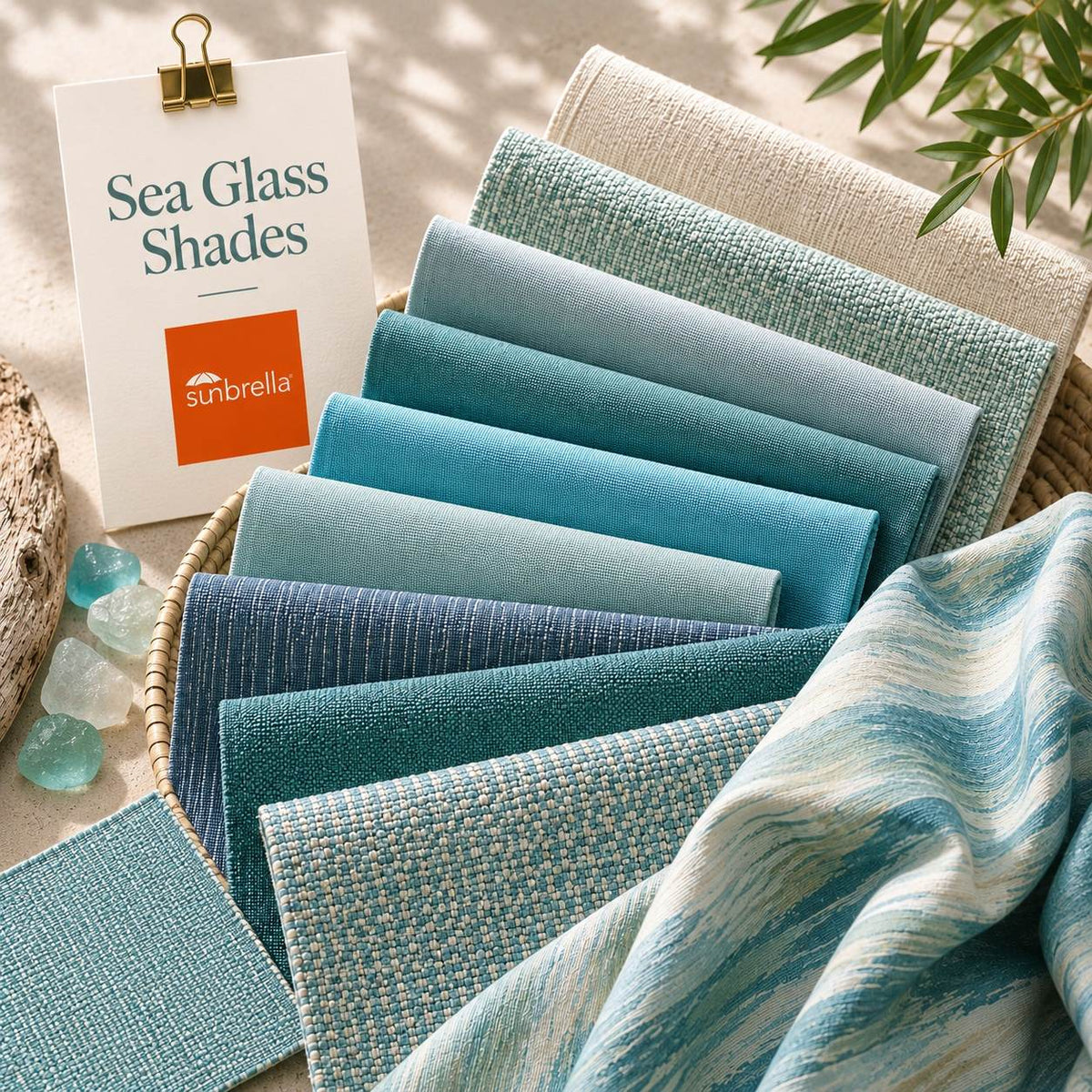 Sunbrella Sample Pack - Sea Glass Shades