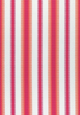Thibaut Samba Stripe Magenta and Coral W74666 Festival Collection Upholstery Fabric