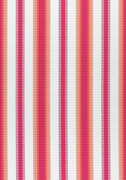 Thibaut Samba Stripe Magenta and Coral W74666 Festival Collection Upholstery Fabric