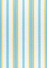 Thibaut Samba Stripe Sky and Sunshine W74671 Festival Collection Upholstery Fabric