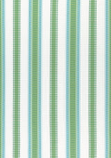 Thibaut Samba Stripe Kelly Green and Pool W74672 Festival Collection Upholstery Fabric