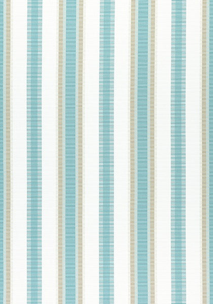 Thibaut Samba Stripe Pool and Sand W74673 Festival Collection Upholstery Fabric