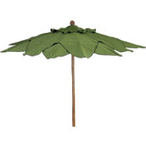 Fiberbuilt 9ft Palm Umbrella - Bark Pulley & Pin with Sunbrella Fabric