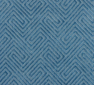 Scalamandre Meander Velvet Denim SC 000127060 Endless Summer Collection Upholstery Fabric