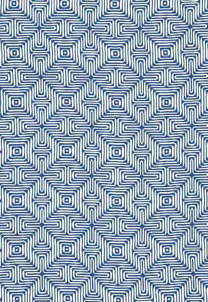 Schumacher Amazing Maze Ocean 65320 by Trina Turk Upholstery Fabric
