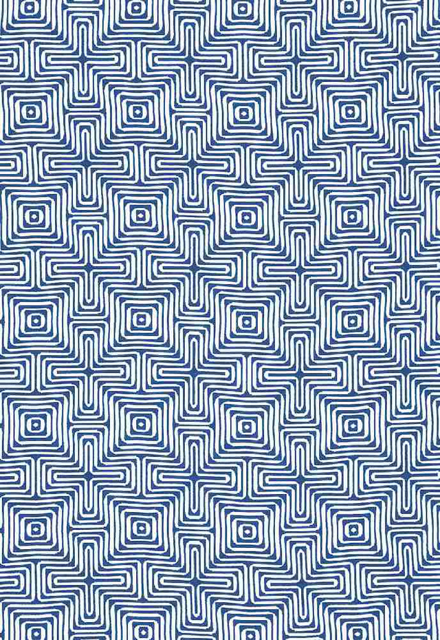 Schumacher Amazing Maze Ocean 65320 by Trina Turk Upholstery Fabric